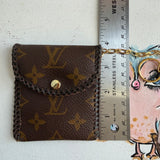 The Cardinal - Monogram LV Card Holder/Keychain in Black