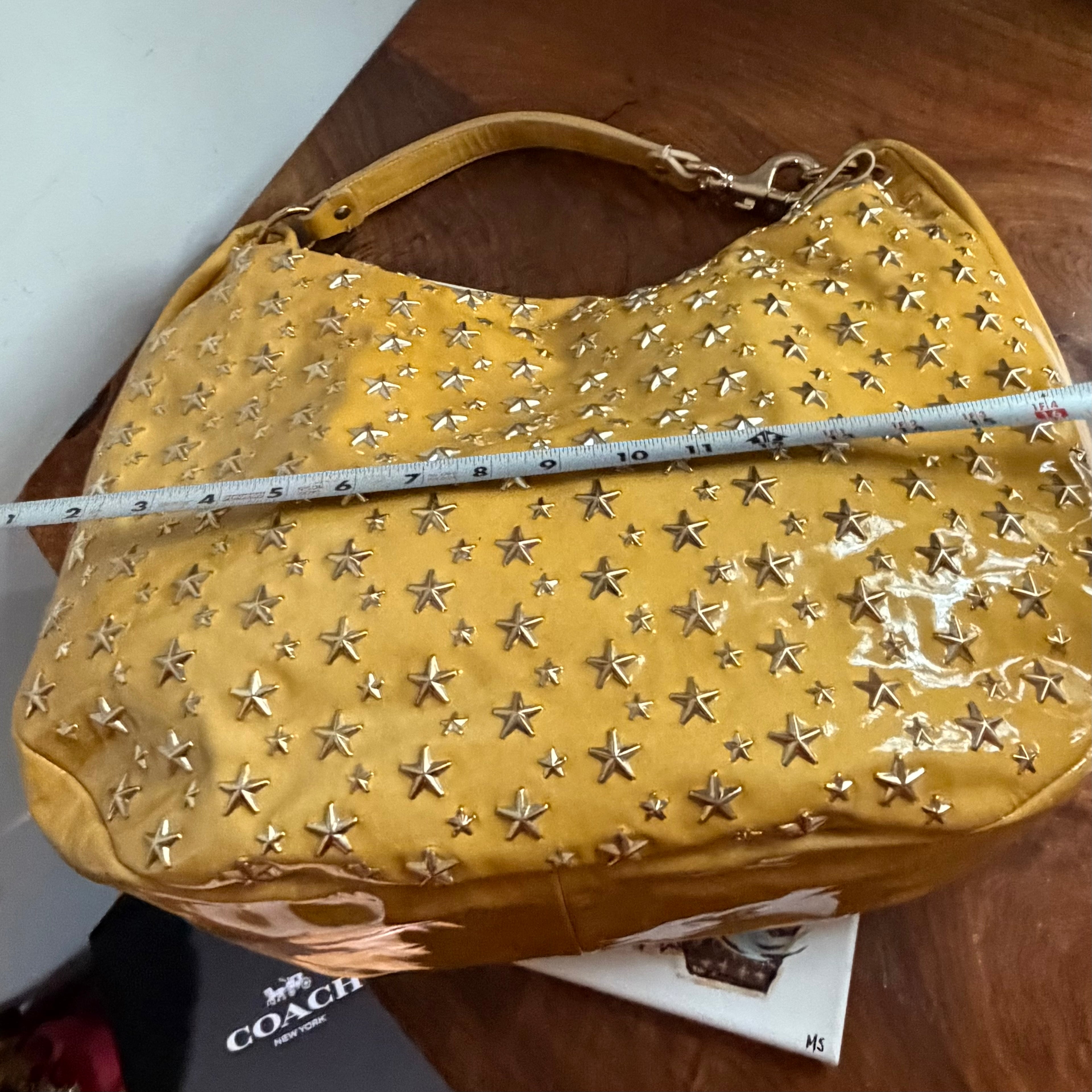 The Peacock Hobo - Vintage Jimmy Choo Star Stud Sky Bag in Golden