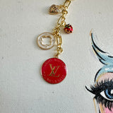 Upcycled LV Bag Charm Sets