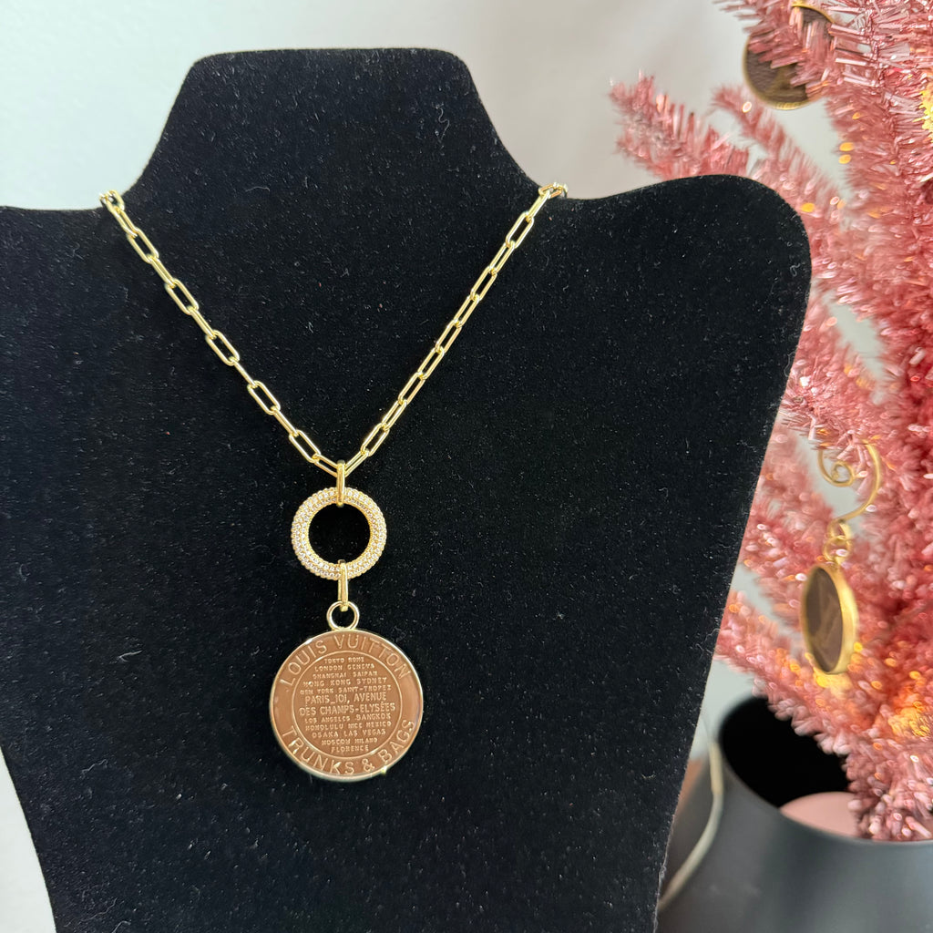 Repurposed Louis Vuitton Necklace