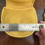 The Junco Crossbody/Belt Bag - Vintage Gucci Horsebit in Yellow Suede