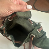 The Junco Pouch - Vintage Prada in Forest Green