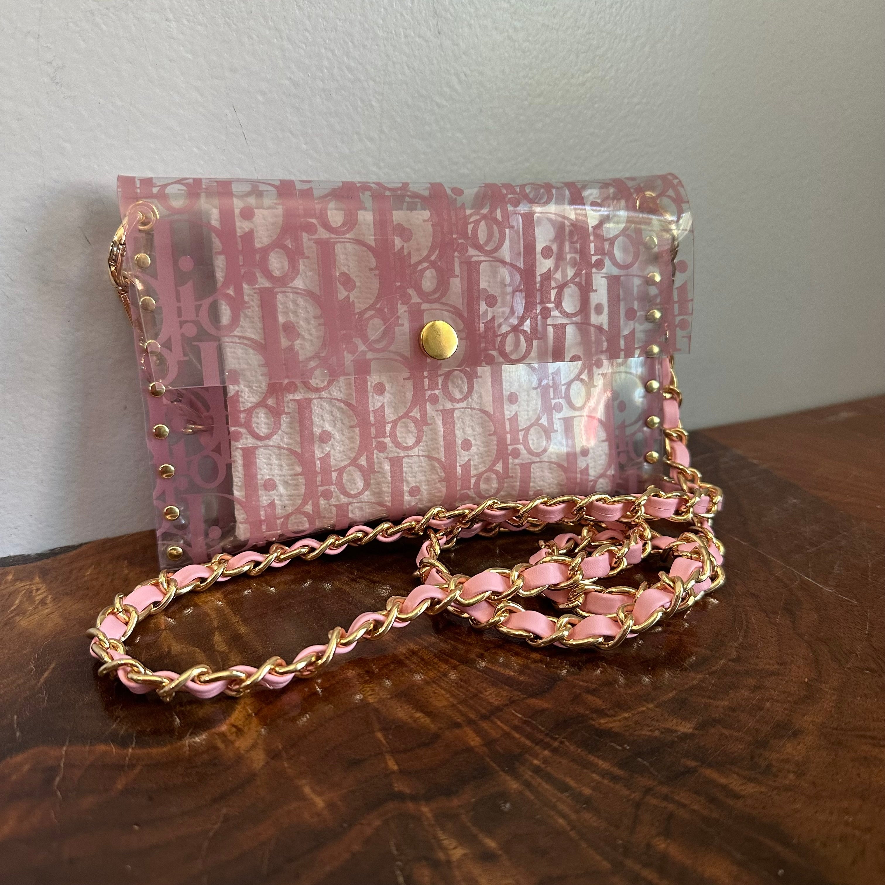Upcycled Vintage Dior in Clear Pink