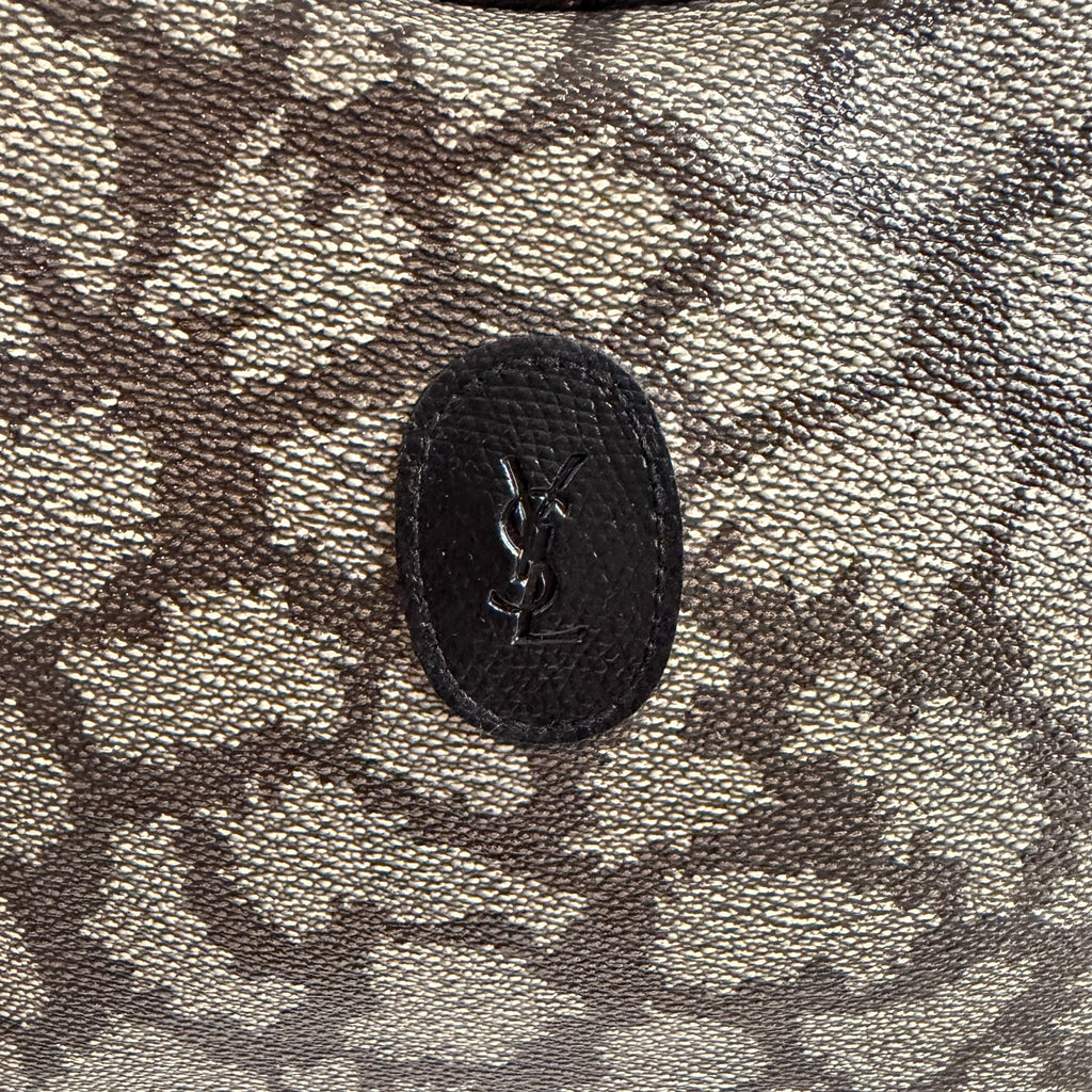 The Junco Crossbody - Vintage YSL in Giraffe Print with Black