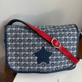 The Peacock Messenger - Gucci Canvas in Blue & Red