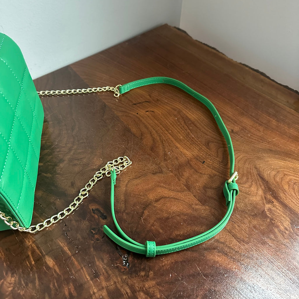 Button Bag - Spring Green Phone Crossbody with Gucci Bee Button