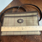 The Swan Crossbody - Vintage Burberry in Nova Check/Brown Leather
