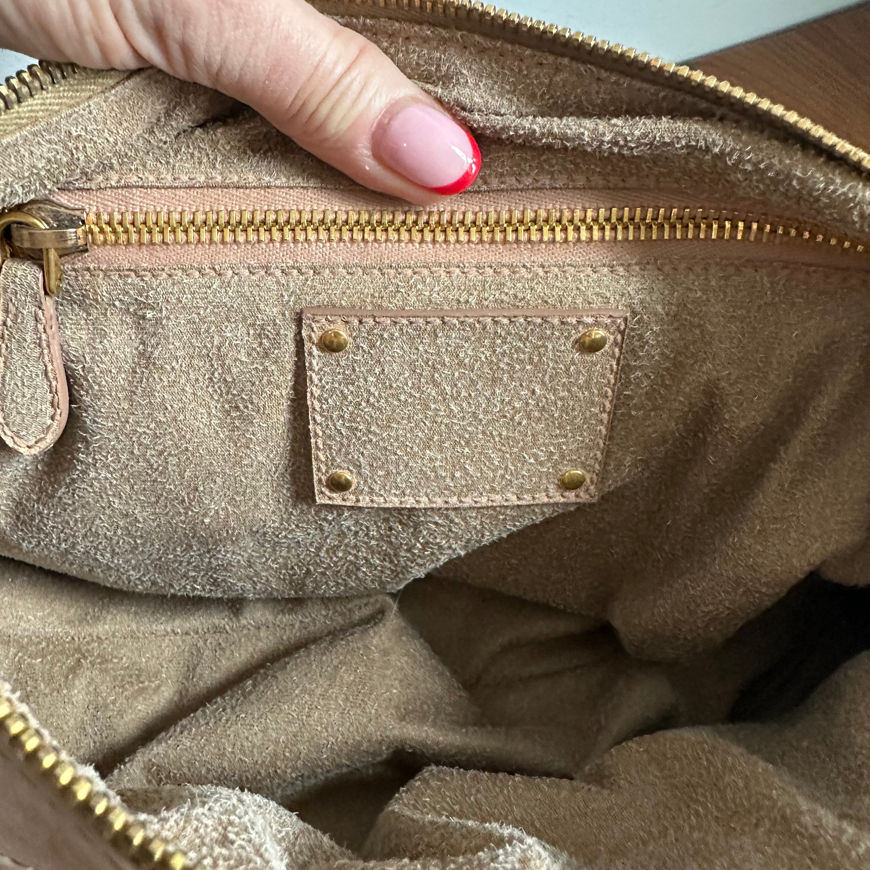 The Junco Shoulder Bag - Vintage Prada in Beige Pink Leather