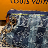 The Mini Falcon - Vintage LV in Blue Denim