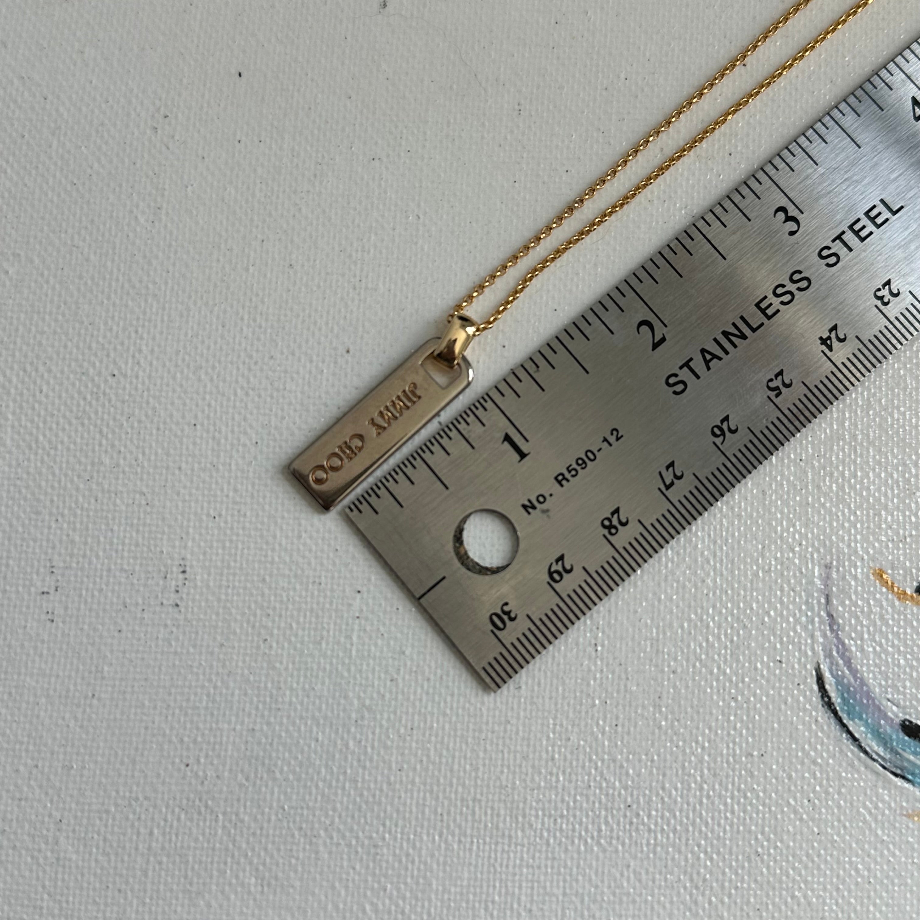 Upcycled Jimmy Choo Zipper Pull Necklace