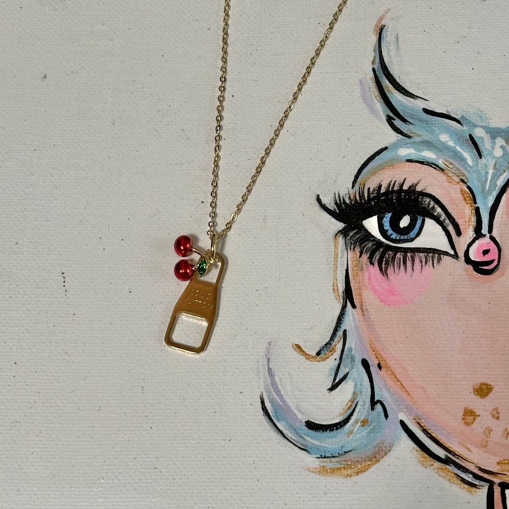 Upcycled LV Necklace