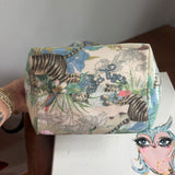 The Crossbody Tote Bag - Canvas Gucci Tiger (with black GG charm)