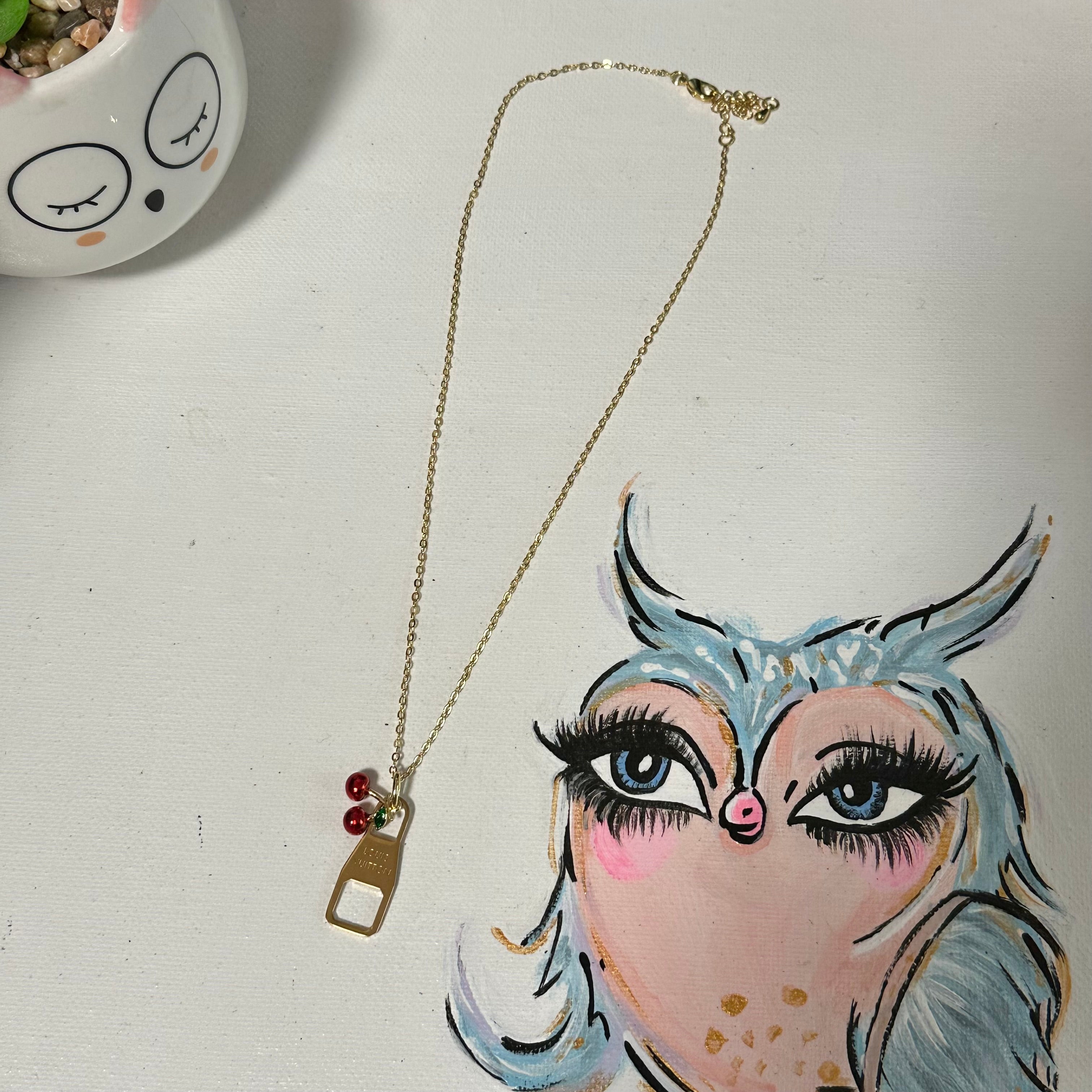 LV Necklace with Cherries