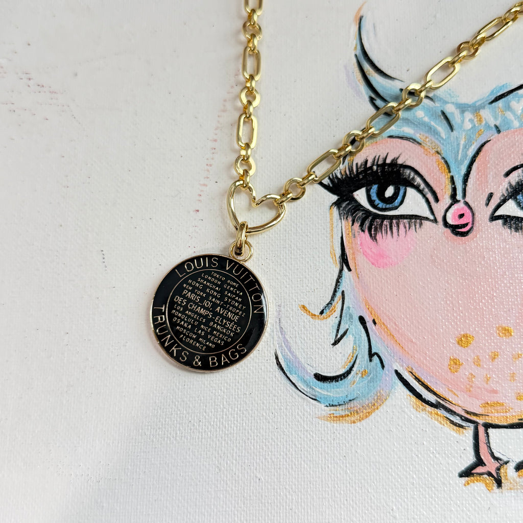 Upcycled Louis Vuitton Necklace