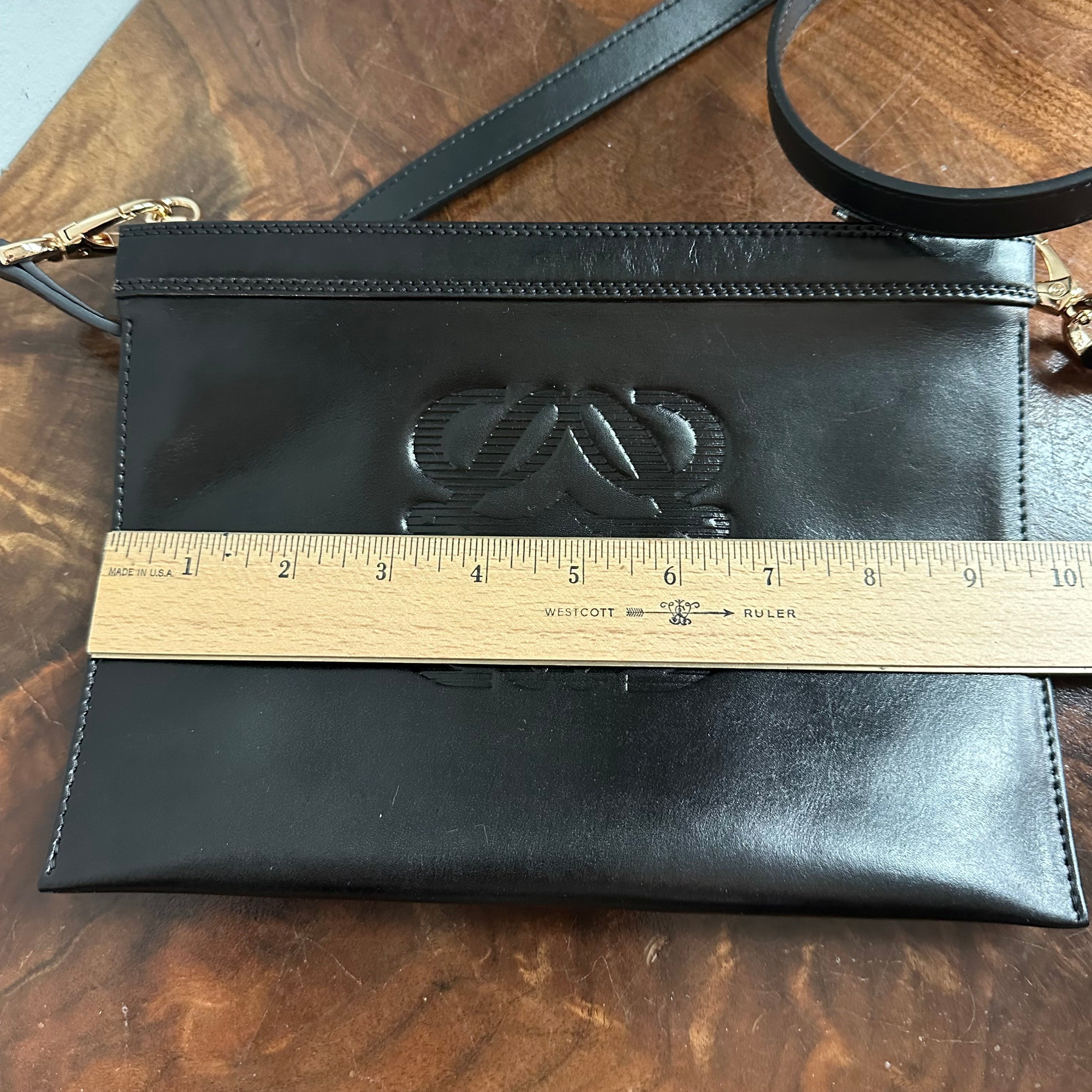 The Junco Crossbody - Vintage Loewe Anagram in Black Leather