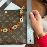 The Swan Crossbody - Vintage Monogram LV in Chocolate Brown