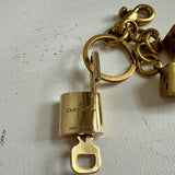 Am I Lucky ... Bag Charm/Keychain with Authentic LV Padlock