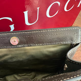 The Junco - Brown Suede Vintage Gucci GG Crossbody (larger)