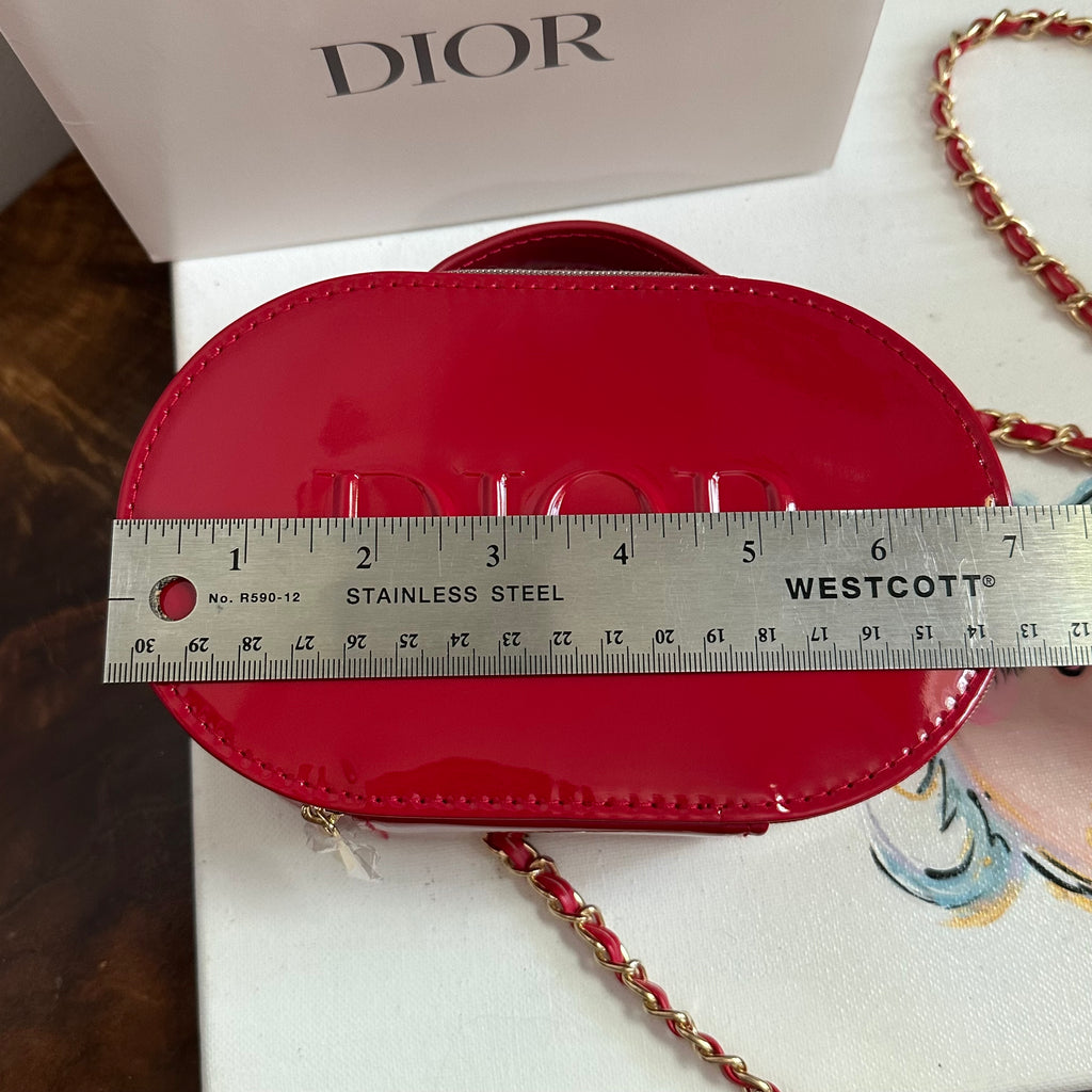The Junco Crossbody Bag - Oval Dior in Red