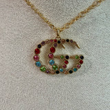 Upcycled Gucci charm on necklace Beauty Bird Vintage
