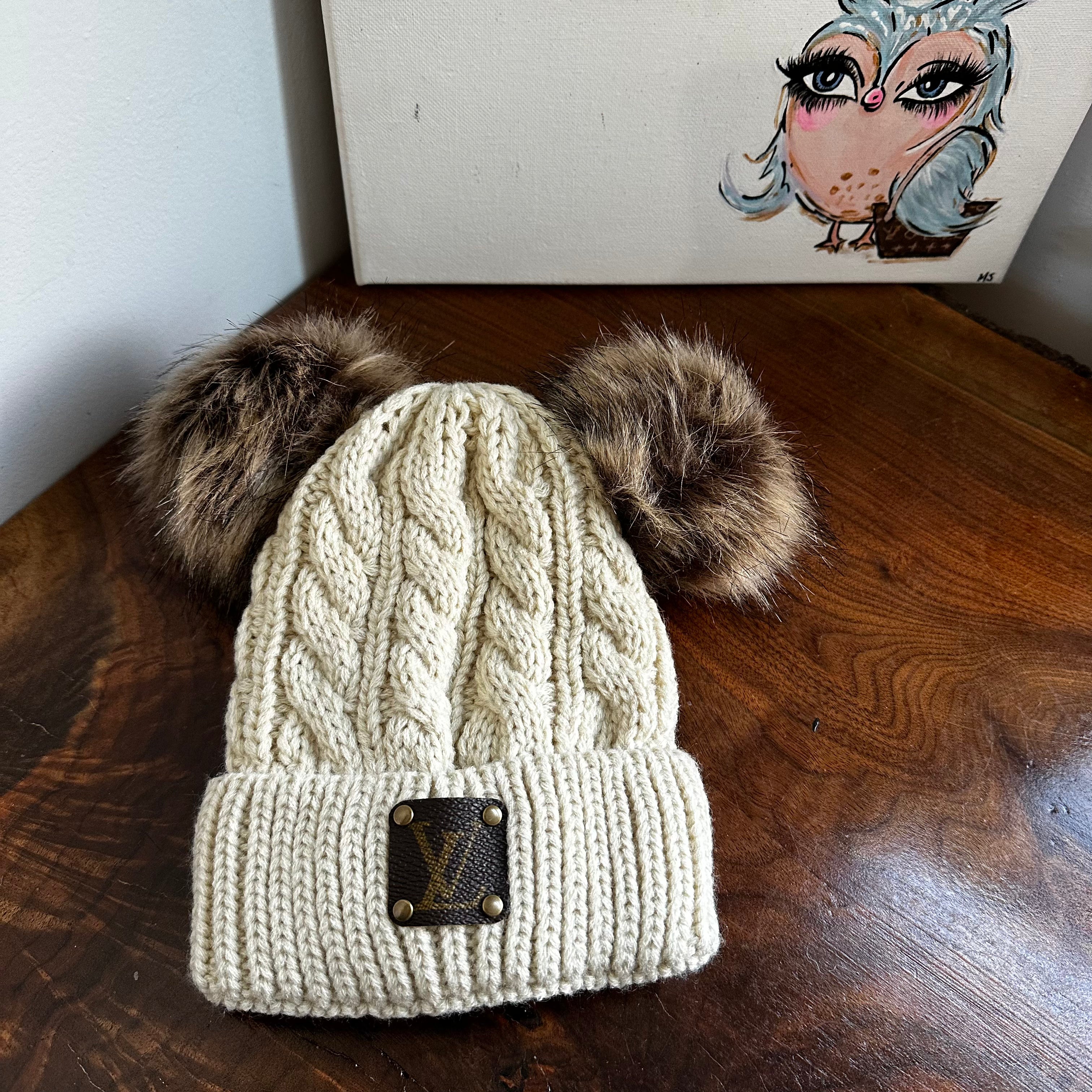 CHILD Double Pom Beanie Hat - Fleece Lined
