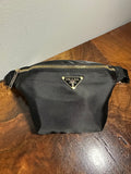 Black Nylon Prada Tag Sling/Fanny Bag