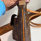 The Junco Crossbody - Vintage Monogram  LV in Vachetta