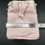 The Junco Crossbody Drawstring Bag  - Pale Pink Dior