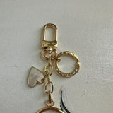 Upcycled LV Circle Bag Charm Set