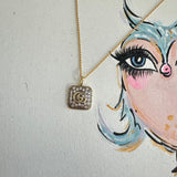 Upcycled Blingy Gucci Charm Necklace