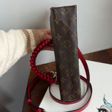 The Swan Crossbody - Vintage LV Monogram in Red