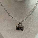 Upcycled Louis Vuitton Charm Necklace