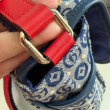 The Peacock Messenger - Gucci Canvas in Blue & Red