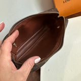The Junco Crossbody - Vintage Monogram in Black