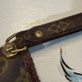 The Junco Wristlet Wallet - Upcycled LV Monogram