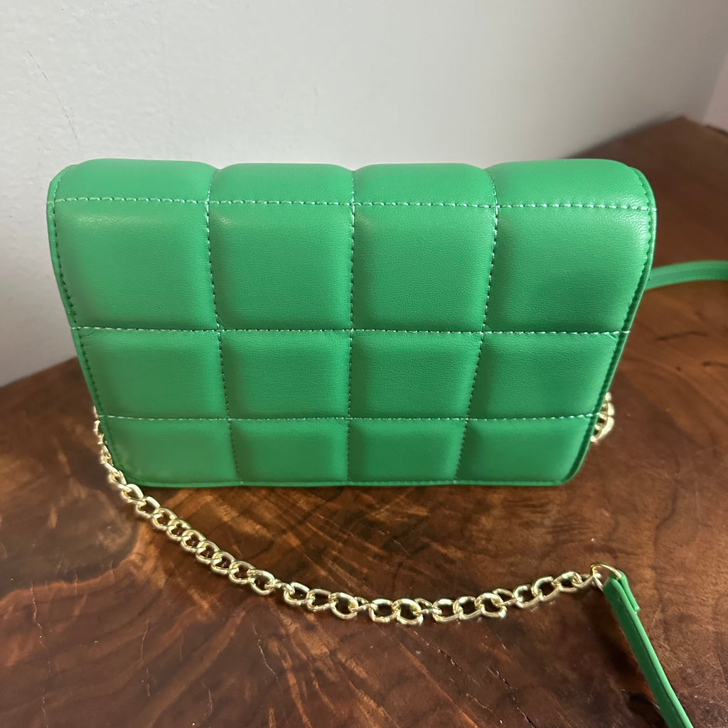Button Bag - Spring Green Phone Crossbody with Gucci Bee Button