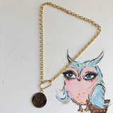 Upcycled LV Necklace