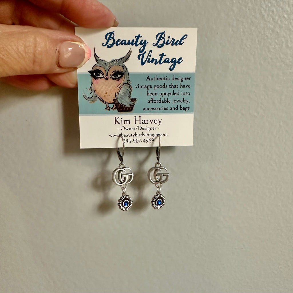 Upcycled GG Earrings