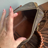 The Mallard Handbag - Vintage LV in Monogram with Fringe