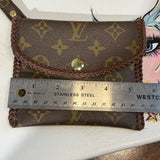 The Junco Wristlet Wallet - Upcycled LV Monogram