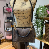 The Swan Crossbody - Vintage LV Monogram in Black