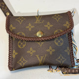 Upcycled LV Wristlet
