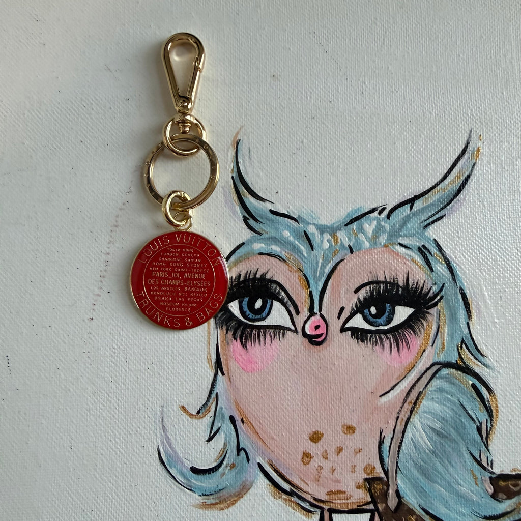 Upcycled LV Bag Charm