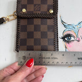 The Cardinal Card Holder/Wallet - Vintage Damier Ebene w/Red inside