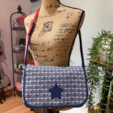 Blue Gucci Messenger Bag