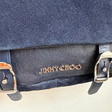The Peacock Crossbody - Vintage Suede Jimmy Choo in Navy