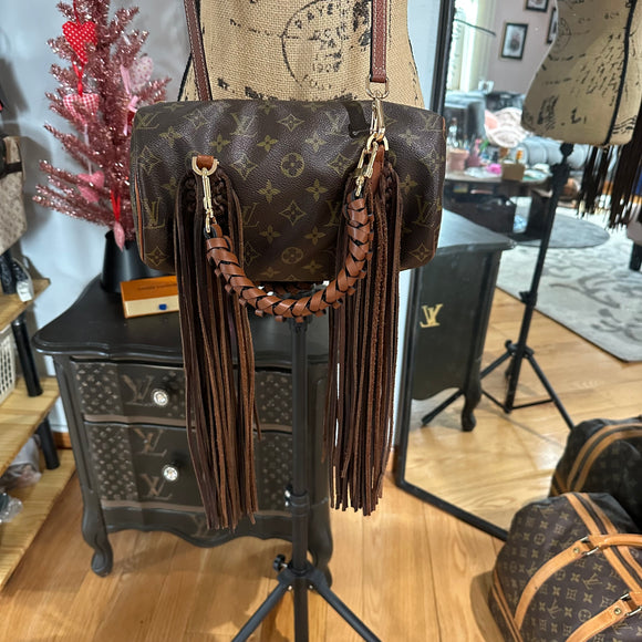 The Mallard Handbag - Vintage LV in Monogram with Fringe