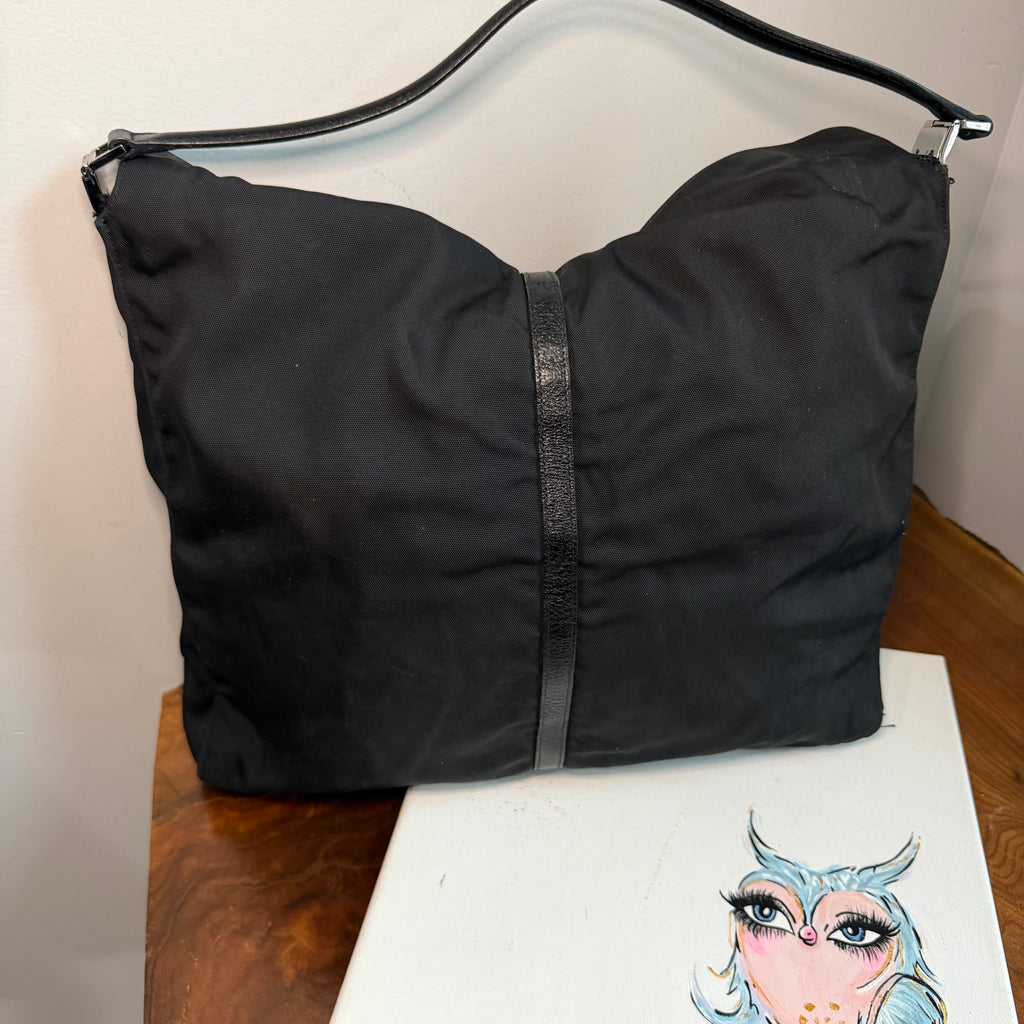 The Loon Shoulder Bag - Vintage Gucci in Black Nylon