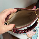 The Swan Crossbody - Vintage LV Monogram in Burgundy