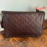 The Junco - Vintage Gucci Guccissima Crossbody Bag in Brown
